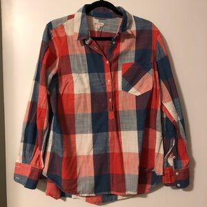 Merona Multicolor Plaid Button-Up Shirt